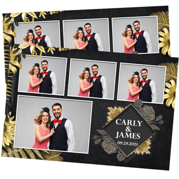 Black and Gold Photo Booth Template
